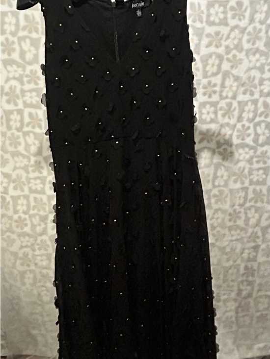 Kensie Dresses & Skirts - Kensie Black Maxi Skirt with Beaded Petal Accents
